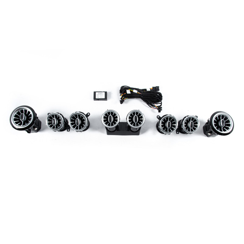 Дефлектори вентиляційні LED (64 color) для Mercedes E-сlass W213 2016-2023 рр