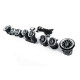 Дефлектори вентиляційні LED (64 color) для Mercedes E-сlass W213 2016-2023 рр