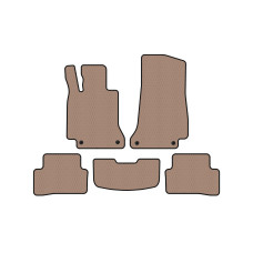 Гумові килимки Carsuit (SD, бежевий) для мерседес C-сlass W205 2014-2021 рр