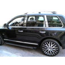 Накладки на стійки (8 шт нерж) OmsaLine - Італійська нержавійка для Volkswagen Touareg 2010-2018 рр