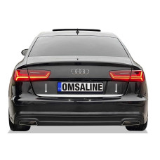 Кромка багажника OmsaLine (нерж.) для Ауди A6 C8 2018-2025 рр