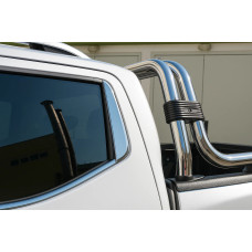 Накладки на задні стойки (2 шт нерж) для Nissan Navara/NP300 2016- рр