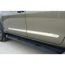 Накладки на молдинги OmsaLine (4 шт нерж) для Toyota Hilux 2015- рр