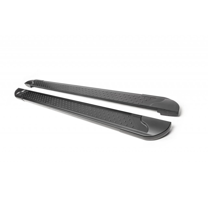 Бокові пороги Allmond Black (2 шт., Алюміній) Довга база для мерседес Sprinter W901/902/903/904/905 1995-2006 рр