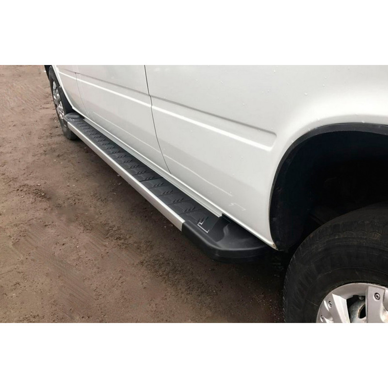 Бокові пороги RedLine V1 (2 шт., Алюміній) Довга база для мерседес Sprinter W901/902/903/904/905 1995-2006 рр
