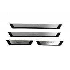 Пороги на карниз Flexill (4 шт, нерж) Exclusive для мерседес E-сlass W124 1984-1997 рр