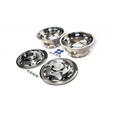 Ковпаки з нержавійки Ексклюзив V1 (2 катковий 4 шт) 2013-2018 для мерседес Sprinter W906 рр