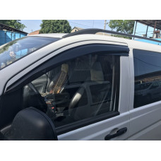 Ветровики на окна (2 шт., Sunplex Sport) для мерседес Vito W639 2004-2014 гг