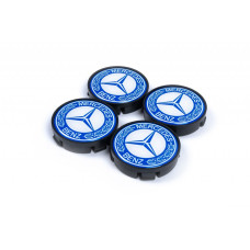 Ковпачки на диски 55 5мм/57мм без кільця (4 шт сині) для Тюнінг мерседес