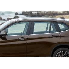 Нижня окантовка вікон (6 шт, нерж) Carmos - Турецька сталь для бмв X5 E70 2007-2013 рр