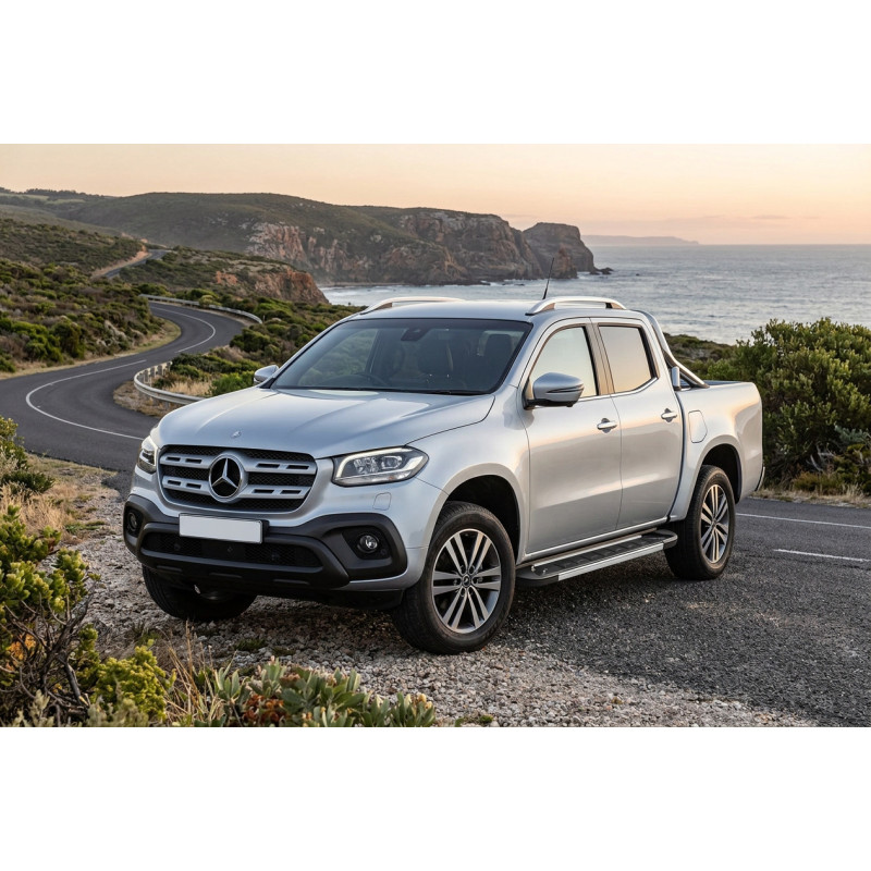 Бокові пороги RedLine V1 (2 шт., алюміній) для мерседес X class 2017-2020 рр