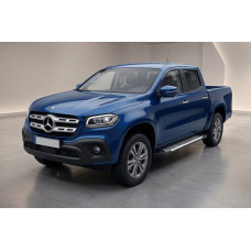 Бокові пороги Line (2 шт., алюміній) для мерседес X class 2017-2020 рр