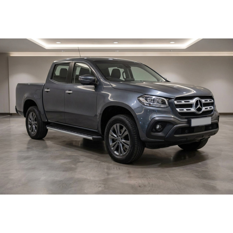 Бокові пороги Duru (2 шт., алюміній) для Mercedes X class 2017-2020 рр