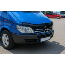 Накладки на кант решітки радіатора (2002-2006, 5 частин, нерж) Carmos - Турецька сталь для мерседес Sprinter W901/902/903/904/905 рр