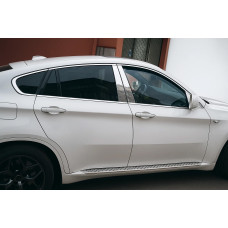 Повна окантовка вікон (10 шт., нерж.) для бмв X6 E71 2008-2014 рр