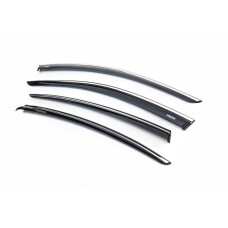 Вітровики з хром молдингом SD (4 шт Niken) для Volkswagen Passat B8 2015-2023 рр