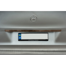 Планка над номером широка (нерж) Carmos - Турецька сталь для мерседес Vito/V-class W447 2014- рр