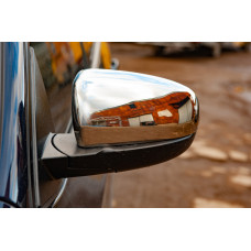 Накладки на дзеркала (2 шт., нерж) для бмв X5 E70 2007-2013 рр