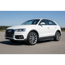 Бокові пороги Bosphore Grey (2 шт., алюміній) для Ауди Q3 2011-2019 рр