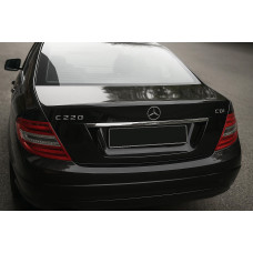 Хром планка над номером (нерж) для мерседес C-class W204 2007-2015 рр