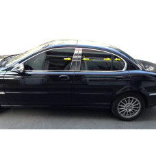 Накладки на стійки (нерж) для Jaguar X-Type 2001-2009 рр