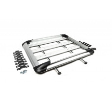 Багажник з поперечками і сіткою (100см на 120см) Сірий для Toyota Land Cruiser 100 1998-2007 рр