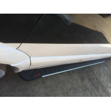 Бокові пороги RedLine V1 (2 шт., алюміній) Середня база - задній привід для мерседес Sprinter W907/W910 2018- рр