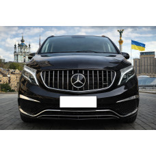 Передня решітка GT Panamericana Chrome (2014-2019 для V-class) для мерседес Vito/V-class W447 2014- рр