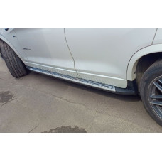 Оригінальні пороги V2 (2 шт, алюміній) для бмв X3 F25 2011-2018 рр