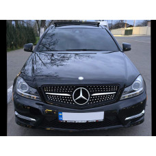 Передня решітка Diamond Black для мерседес C-class W204 2007-2015 рр