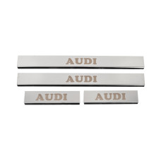 Накладки на пороги (4 шт, Carmos) для Ауди A4 B5 1994-2001 рр