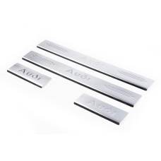 Накладки на пороги (4 шт, Carmos) для Ауди A6 C5 2001-2004 рр