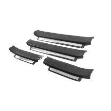 Пороги з підсвічуванням (чорні) для Toyota Land Cruiser Prado 150 2009-2023 рр