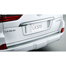 Вставка на задній бампер з хромом (2016-2026) для Lexus LX570/450d рр