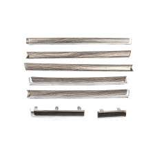 Дерев’яні вставки на дверях (темне дерево) для Toyota Land Cruiser 200 2007-2021 рр