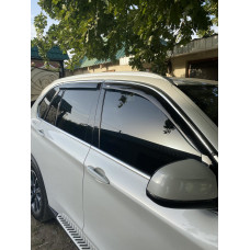 Ветровики с хромированным молдингом (4 шт, HIC) для бмв X5 F15 2013-2018 гг