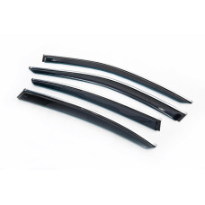 Вітровики з хром молдингом SD (4 шт HIC) для Volkswagen Passat B8 2015-2023 рр