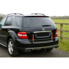 Кромка багажника (нерж.) для мерседес ML W164 2005-2011 рр