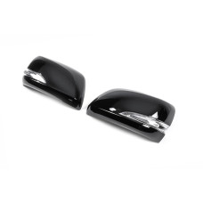 Кришки дзеркал (з повторювачем) Чорний колір для Lexus LX570/450d 2008-2022 рр