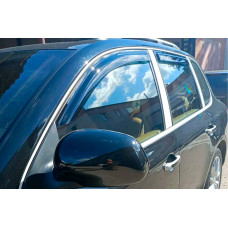 Ветровики на окна (4 шт, HIC) для Porsche Cayenne 2003–2010 гг