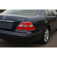 Накладки на стопи (2 шт., пласт) для Lexus LS 2001-2006 рр