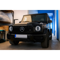 Передня решітка (GT Panamericana, без хрому) Повністю чорна для мерседес G сlass W463 1990-2018 рр