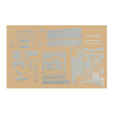 Накладки на панель (Meric, 60 деталей) Карбон для мерседес Sprinter W906 2006-2018 рр