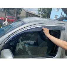 Вітровики з хромованим молдингом (2 шт, Niken) для мерседес Citan 2013-2021 рр