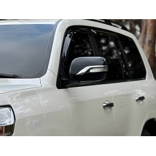Кришки дзеркал (з повторювачем, стиль 2016) Чорний колір для Toyota Land Cruiser 200 2007-2021 рр