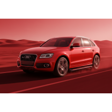 Бокові пороги Maya Red (2 шт. алюміній) для Ауди Q5 2008-2017 рр