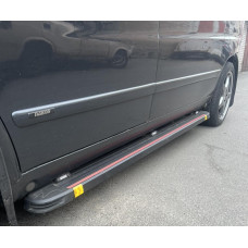 Бокові пороги Maya Red (2 шт. алюміній) для мерседес Vito W638 1996-2003 рр