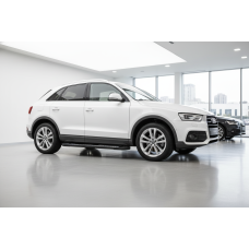 Бокові пороги New Vision Black (2 шт., алюміній) для Ауди Q3 2011-2019 рр