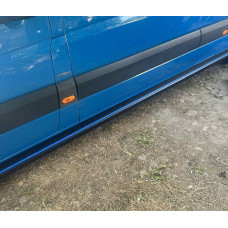 Бокові пороги Maya Blue (2 шт., алюміній) Long/ExtraLong для мерседес Sprinter W906 2006-2018 рр