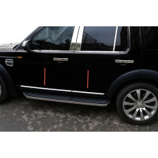 Молдинг дверної OmsaLine (4 шт., нерж.) для Land Rover Discovery III 2004-2009 рр